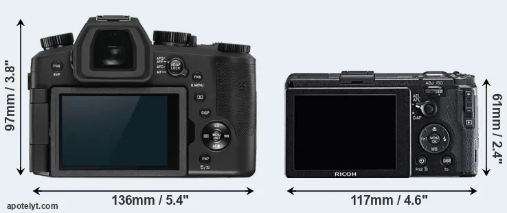 Comparison V-LUX 5 or GR rear