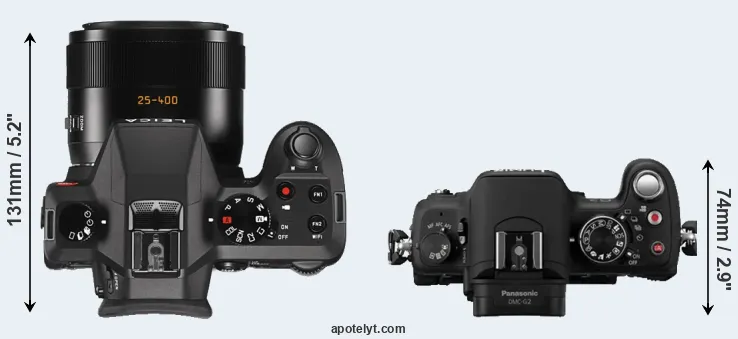 Compare V-LUX Typ 114 versus G2 top