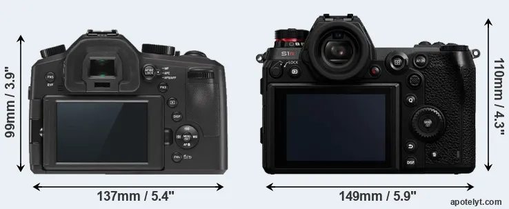 Comparison V-LUX Typ 114 or S1R rear