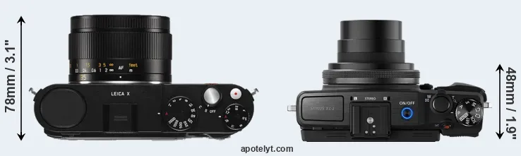 Compare X Typ 113 versus XZ-2 top