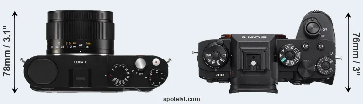 Compare X Typ 113 versus A9 II top