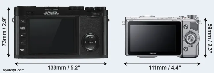 Comparison X Typ 113 or NEX-5T rear