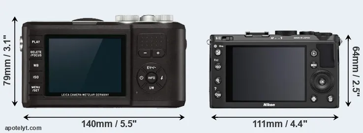 Comparison X-U Typ 113 or Coolpix A rear