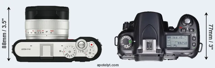 Compare X-U Typ 113 versus D80 top