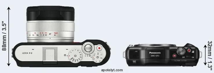 Compare X-U Typ 113 versus GF3 top
