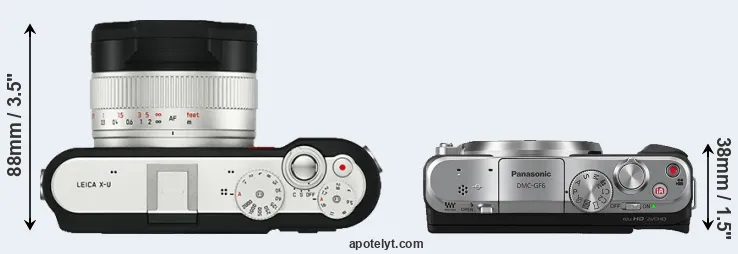 Compare X-U Typ 113 versus GF6 top