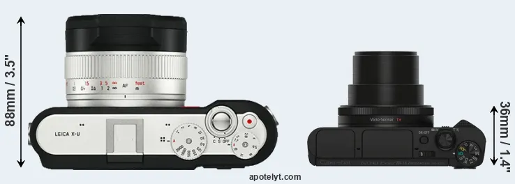 Compare X-U Typ 113 versus HX90V top