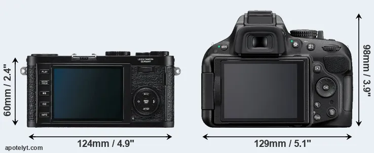 Comparison X1 or D5200 rear