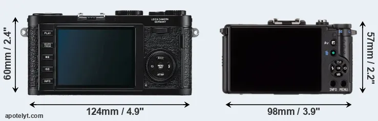 Comparison X1 or Pentax Q rear