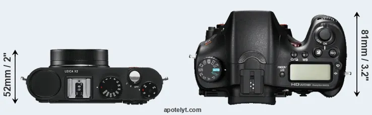 Compare X2 versus A77 top