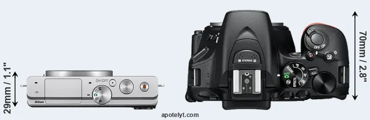 Compare J4 versus D5600 top
