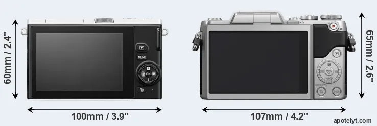 Comparison J4 or GF7 rear