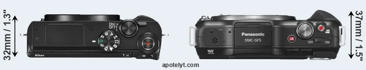 Compare J5 versus GF5 top