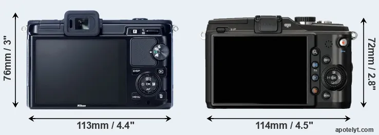 Comparison V1 or E-PL2 rear