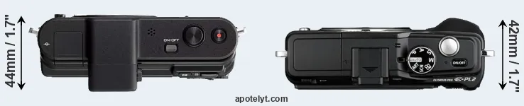 Compare V1 versus E-PL2 top
