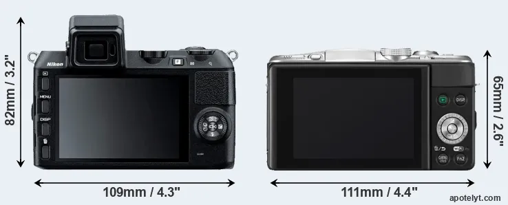 Comparison V2 or GF6 rear
