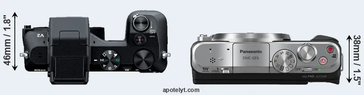 Compare V2 versus GF6 top
