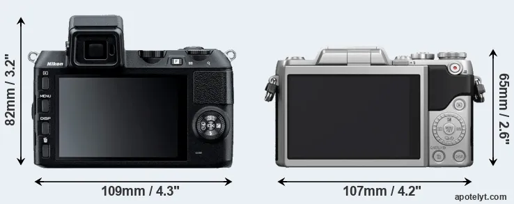 Comparison V2 or GF7 rear
