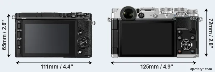 Comparison V3 or PEN-F rear