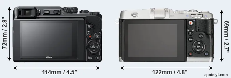 Comparison A1000 or E-P5 rear