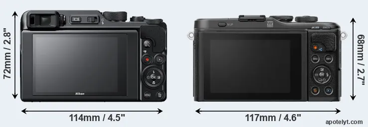 Comparison A1000 or E-PL10 rear