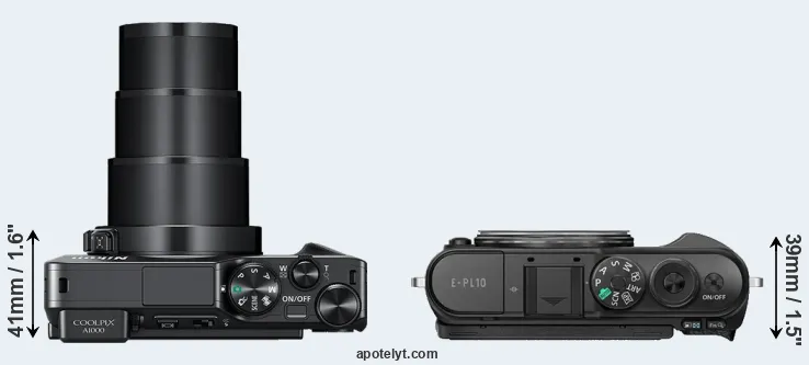 Compare A1000 versus E-PL10 top