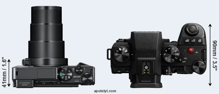 Compare A1000 versus G9 II top