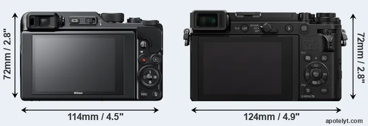 Comparison A1000 or GX9 rear