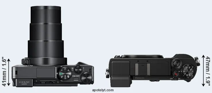 Compare A1000 versus GX9 top