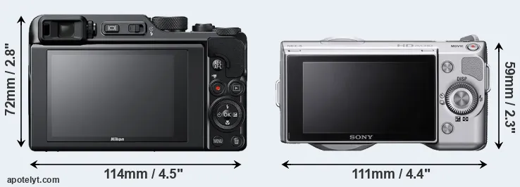 Comparison A1000 or NEX-5 rear