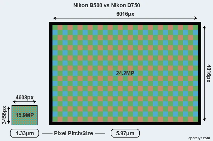 B500 versus D750 MP