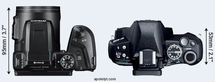 Compare B500 versus E-410 top