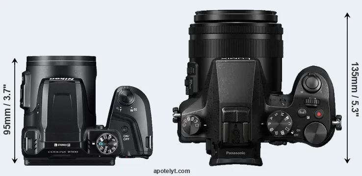 Compare B500 versus FZ2000 top