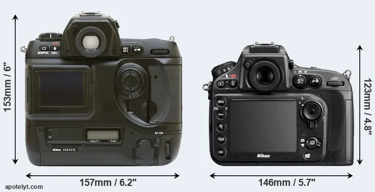 Comparison D1 or D800E rear