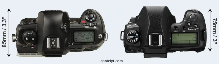 Compare D1 versus E-30 top