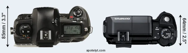 Compare D1 versus E-300 top