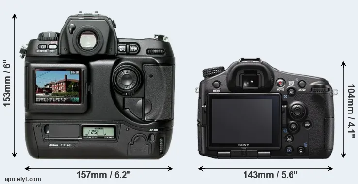 Comparison D1H or A77 II rear