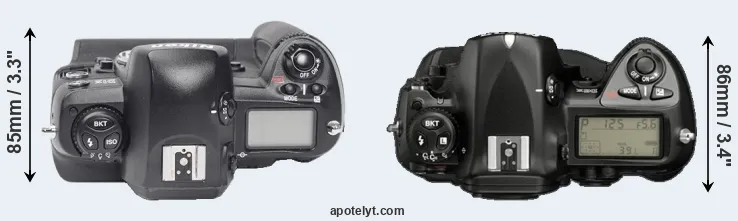 Compare D1X versus D2X top