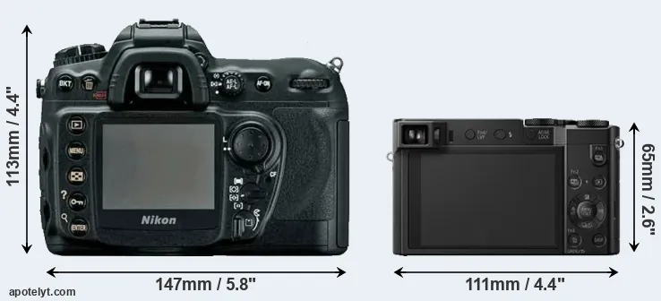 Comparison D200 or ZS100 rear