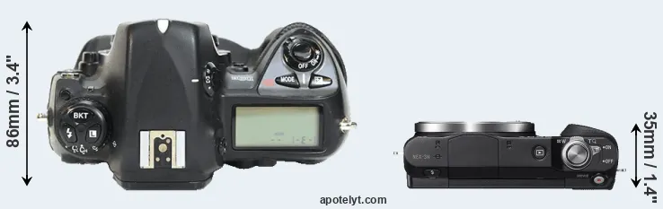 Compare D2H versus NEX-3N top