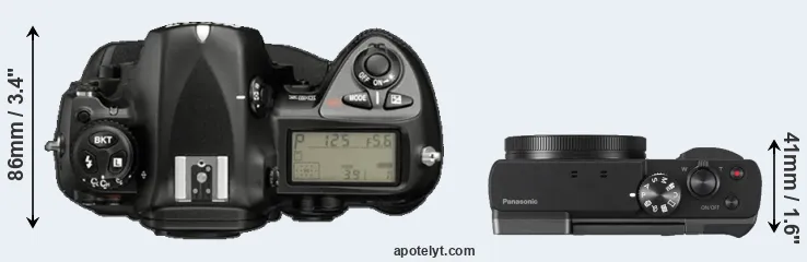 Compare D2X versus ZS70 top