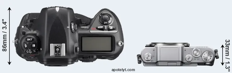 Compare D2Xs versus GF7 top