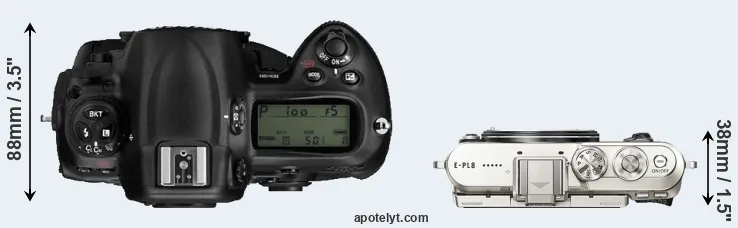 Compare D3 versus E-PL8 top