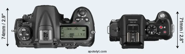 Compare D300 versus G5 top