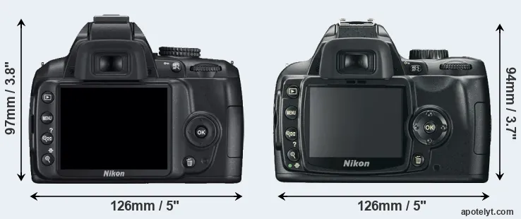 Comparison D3000 or D60 rear