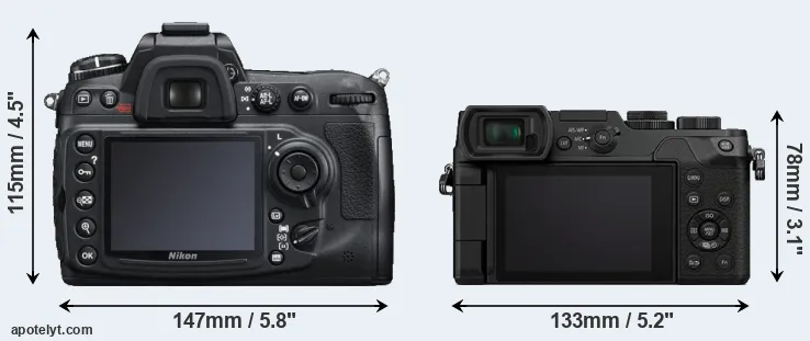 Comparison D300S or GX8 rear