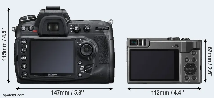 Comparison D300S or ZS70 rear