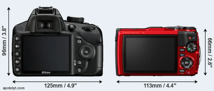 Comparison D3200 or TG-6 rear
