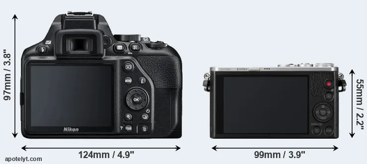 Comparison D3500 or GM1 rear