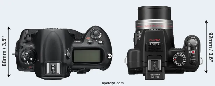 Compare D3S versus FZ100 top